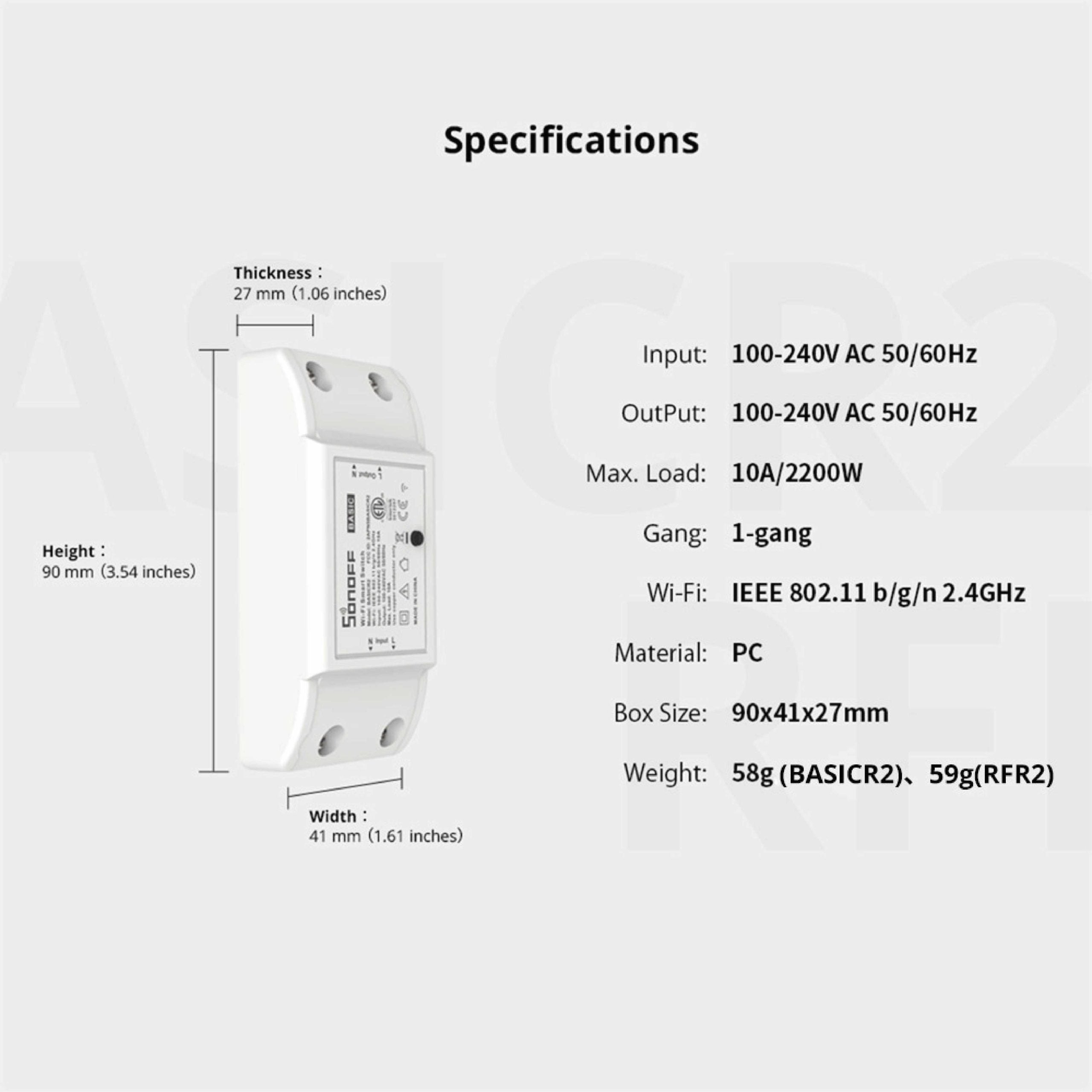 Sonoff Basic WiFi Wireless Smart Switch